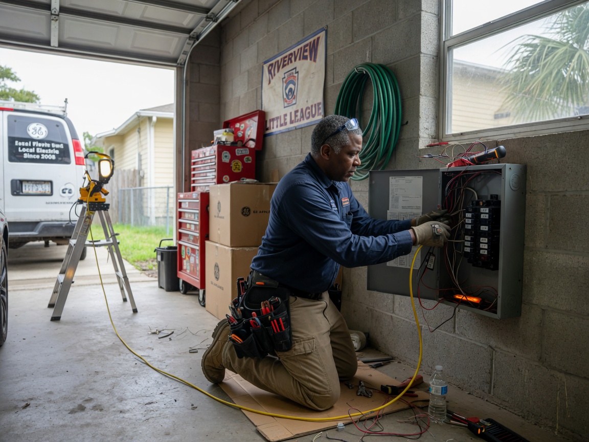 Electrical work by Riverview Electrical Co in Riverview, Florida